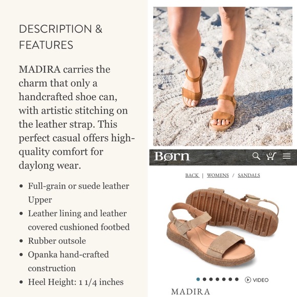 BORN • Madira Sandal in Taupe Suede - New In Box! Size 9 - Picture 16 of 16